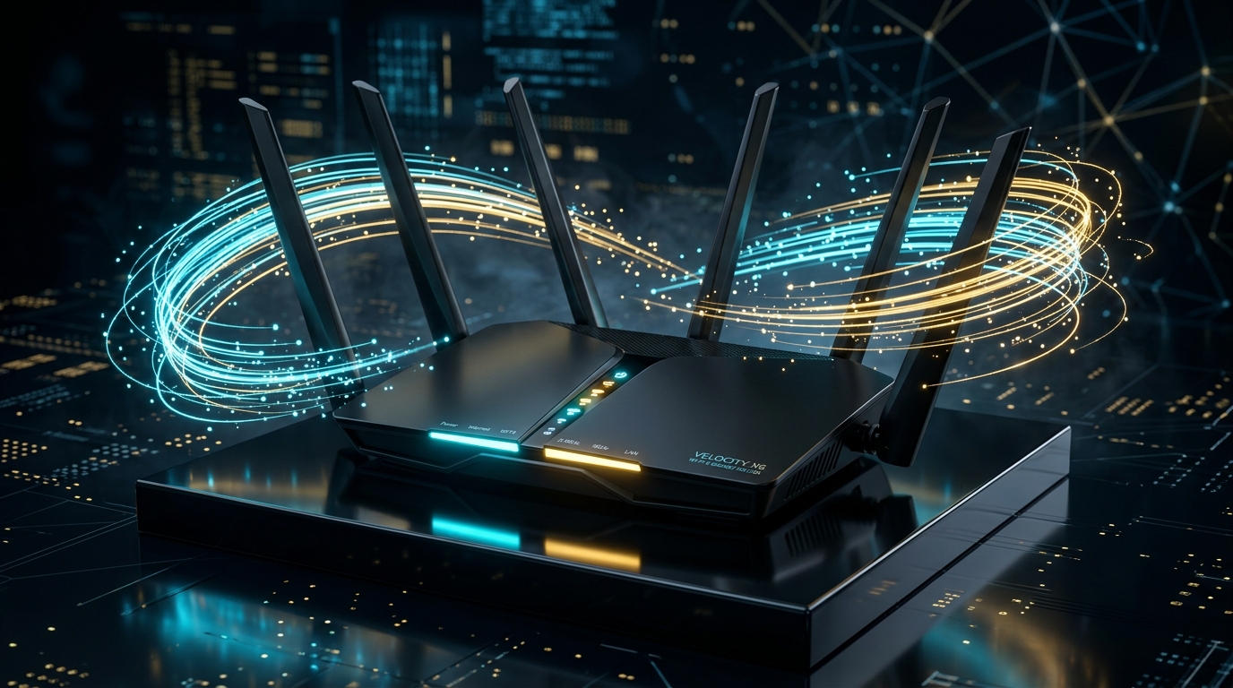 Router Gigabit Wi-Fi 6 Indosat HiFi Fiber Optic Bandung